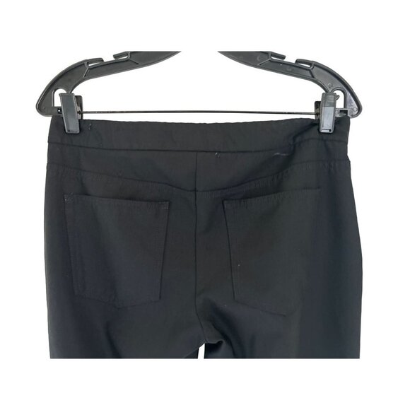 Women's Size 6 THEORY Pants Black Wool Strait Trousers - Picture 5 of 8